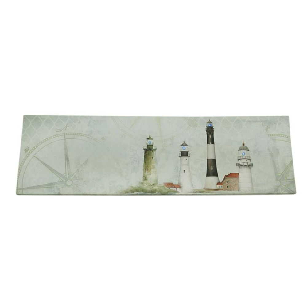 Coastal Lights Mantel Sized Lighthouse LED Canvas Print